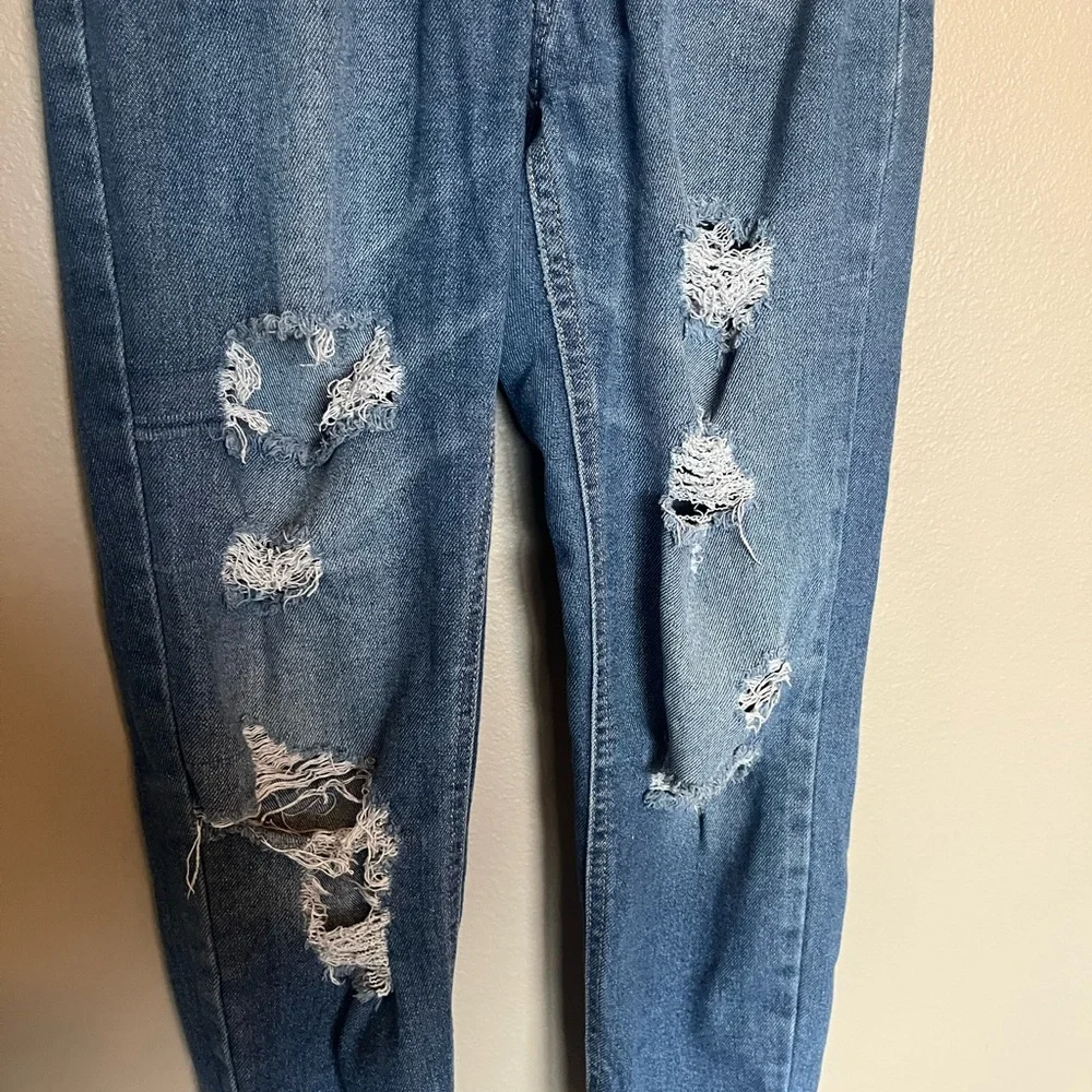 Vanilla Star Blue Distressed‎ Straight Leg Jeans